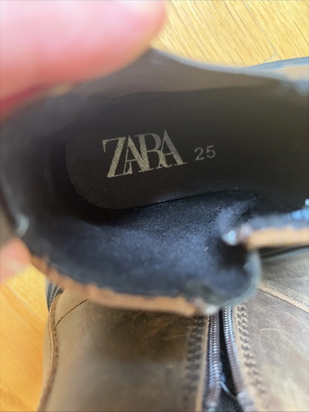 Zara Kids Size Toddler EUR 25/US 8 Brown Ankle Boots